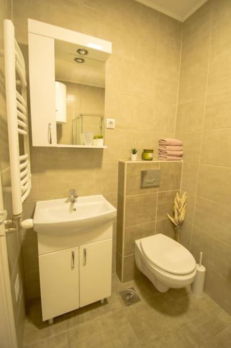 White Fields-Central 2-Bdrm Apartment With Parking โนวีซาด ภายนอก รูปภาพ